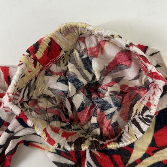 Joyaltee Harem Upcycled Tropical leave pattern Pants 16" Long 2T - Picture 4 of 6